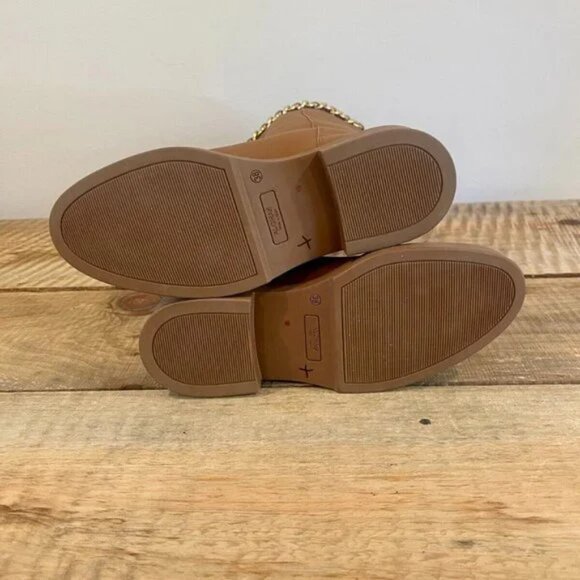 Alohas Brown Leather Pier Boots With Chain Size  EU 40 (US 9) - Picture 10 of 11